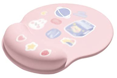 Mouse Pad Tapis De Souris avec Support De Poignet Ergonomique Beau Tapis De Souris avec Base Antidérapante pour Le Travail à Domicile Cadeau Gamer
