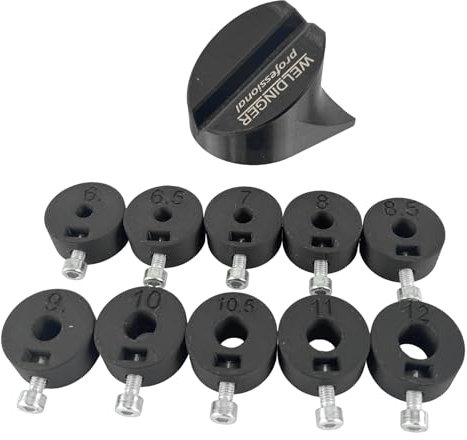 WELDINGER Schleifhilfe für Metallbohrer 3D Druck 11 teilig für 5-12mm Bohrer geeignet
