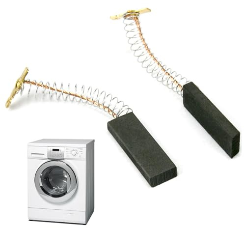 GVSS - Escobillas de carbón para lavadora (5 x 12,5 x 36 mm, compatibles con Siemens, carbón para motor universal para lavadora de tambor