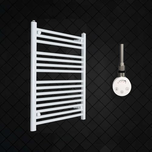 Radiador Toallero Eléctrico Blanco 50x80 cm con Termostato 150W