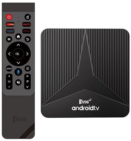 Android 14.0 TV Box, TV98 ATV PRO Android 14.0 TV Box 6K 8K Wi-Fi 6 4GB RAM 64GB ROM, Smart Box TV98 ATV PRO Quad-Core 2.4G/5G Wi-Fi Bluetooth 5.0 USB 3.0