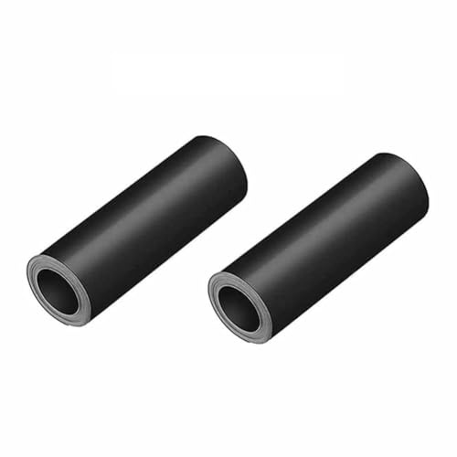 Fireplace Draft Cover for Chimney - Blocks Cold Air, Reduces Heat Loss, Fits 36L x 4W / 36L x 6W / 40L x 4W / 40L x 6W, Black Rubber Insulation Sleeve, 2 Pack