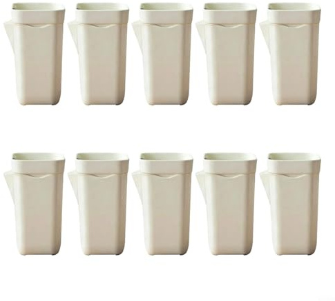 Alanmoship Vasi autoirriganti con fori di drenaggio, fioriere in plastica trasparente per piante grasse da interni e violette africane, include stoppini ed etichette, bianco, 10 set (10 pezzi piccoli)