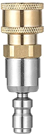Adattatore di bloccaggio rapido da 1/10,2 cm, connessione senza sforzo e rotazione a 360° per pulitori ad alta pressione, attacco rapido per pulitore ad alta pressione, adattatore per pulitore ad alta