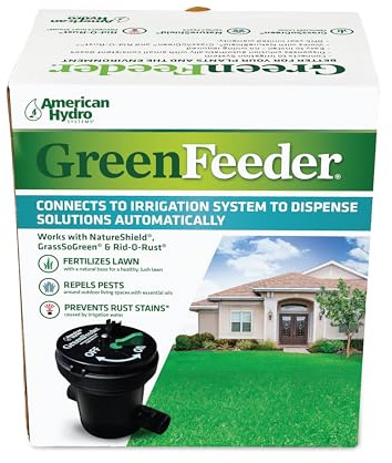 American Hydro Systems GreenFeeder Automatic Liquid Injector System, Works with Residential or Commercial Lawn Irrigation System, Use with NatureShield or GrassSoGreen