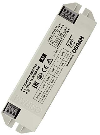 OSRAM elektronisches Vorschaltgerät (EVG), QUICKTRONIC QTz8, EVG LL/KLL non-DIM, QTZ8 1X18/220-240, Weiß
