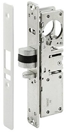 Pacific Doorware Storefront Door Mortise Deadlatch Adams Rite Style Lock in Aluminum (Right Hand, Aluminum Silver, 1-1/8)