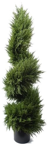 Leaf 120cm Premium Artificial Spiral Cypress with Pot