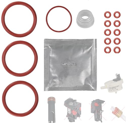 Packning, underhållssats, O-ringar, lämplig för DeLonghi ECAM ESAM PrimaDonna Dinamica Eletta Magnifica Cappuccino till vattentank, brygggrupp, flödesmätare, termoblock, tryckslang, Set-29