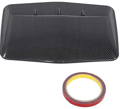 Yctze Car Hood Scoop - Autohaube Lufthutze Cowl ABS Luftauslass Deko Abdeckung mit Klebeband für Automobil Modifikation - Auto Luftschacht Abdeckung, Auto Luftstrom Abdeckung