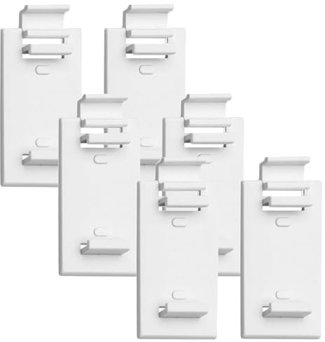 Brillant® Doppelrollo Klebehalter ohne Bohren - 6 Stück Selbstklebende Halterung für Duo Rollos & Zebrarollo - Fensterhalter Klebemontage für Holz, Alu- Kunststofffenster Rückstandsfreie Montage