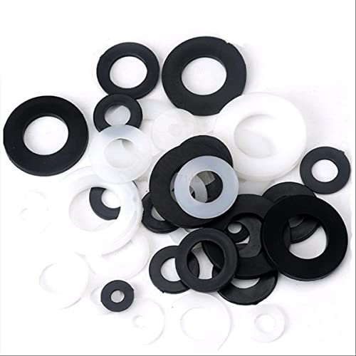 M2 M2,5 M3 M4 M5 M6 M8 M10 M12 M14 M16 M18 M20 Weiß Schwarz Nylon Kunststoff Flache Unterlegscheibe Abstandshalter Isolierdichtungen Dichtungsring - M5 x 8 x 1 (100 Stück), B Lack
