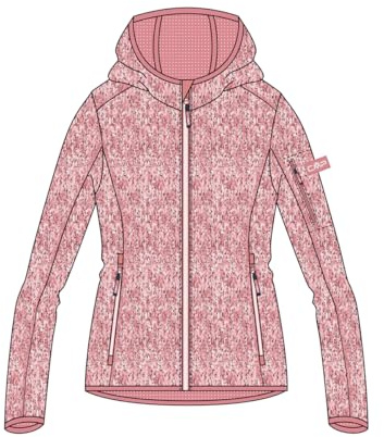 CMP Knit-tech barnjacka med fast huva Knit-Tech barnjacka med fast huva unisex - barn