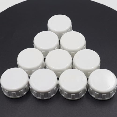 Joyangy 10-Pack PVC Female Thread End Cap Plug Fittings, 3/4Inch White