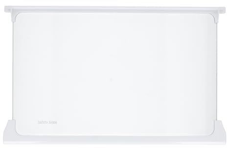 easyPART Kompatibel/Ersatz für Beko 4629850500 Glasplatte oben mitte 452x283 mit Leisten für KühlGefrierKombination