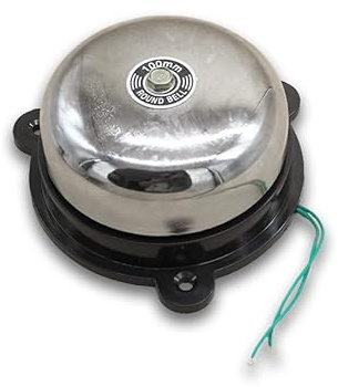 Timbre industrial 20W 98dB, ideal para fábricas y almacenes, avisa con gran volumen en entornos ruidosos.