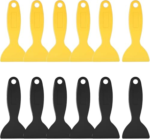 3D Druck Spachtel Kunststoff Messer, kunststoffspachtel, Flexibler Harzschaber, Luftblasenentferner Werkzeuge, Installationswerkzeug für 3D-Druck,12 Stück Kunststoff Spachtel Set.