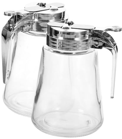 Ciieeo 2pièces Distributeurs Verre Hermétiques Pour Condiments Lot De Bouteilles Usage La Cuisine Pour Miel Et Vinaigre De Gingembre Bouteille Anti-fuite Réutilisable