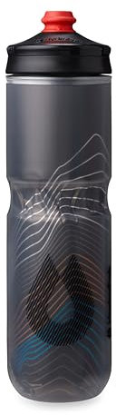 Hydrapak Polar Surge Borraccia termica per bici - Borraccia ad alto flusso, per ciclismo e sport (Black, 24oz)