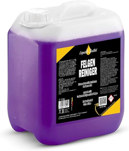 Liquid Outlet Felgenreiniger 5L Konzentrat– Hochkonzentrierter Alufelgen Reiniger für Auto & Motorrad – Starker Felgenreiniger Alufelgen gegen Bremsstaub, Flugrost & Kalk