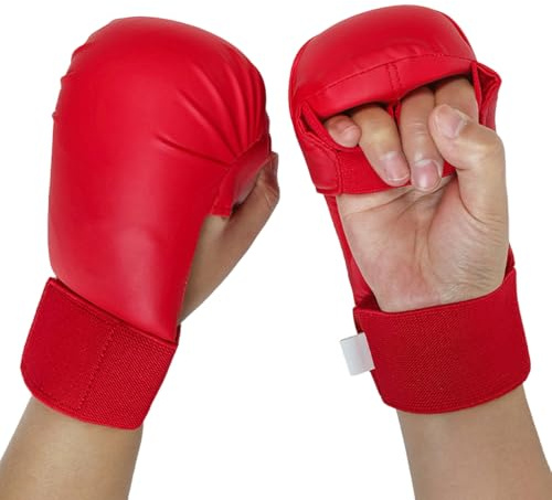 CAZSTYK Guanti Karate Unisex Guantoni Imbottiti in Schiuma Protettivi per Allenamento Kickboxing Adatti per Arti Marziali Pugilato Sparatoria Attrezzatura da Boxe