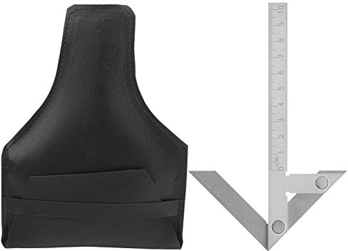 Righello goniometro con rilevatore di angolo centrale professionale in acciaio inossidabile 100x70mm Strumento di misurazione multifunzione per macchinisti Falegnami Ingegneri