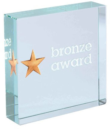 Spaceform Medium Briefbeschwerer Bronze Award 1700