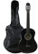 Juan Miguel Navarrez Konzertgitarre, klassische Gitarre, 4/4 schwarz, Starter Set (inkl. Tasche, Plektren, Buch mit CD, Stimmgerät)