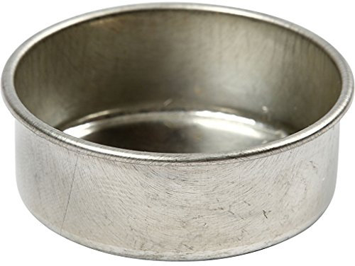 Creativ 58019 Kerzenhalter, D: 44 mm, Teelicht, Edelstahl, 12 Stück