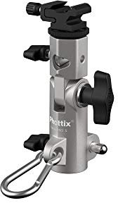 Phottix PH87200 Varos PRO S Multifunktionaler Blitzschuh-Schirmhalter für PH87218