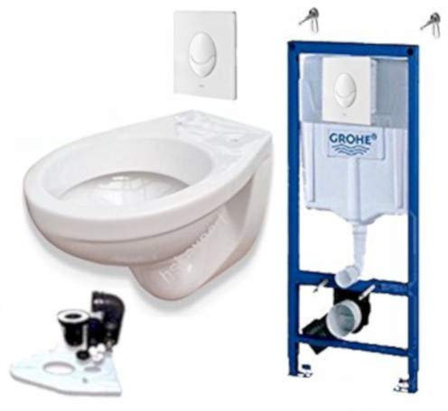 Grohe Rapid SL Vorwandelement, Spülkasten, Keramag WC, LotusClean, Komplett WC-Set