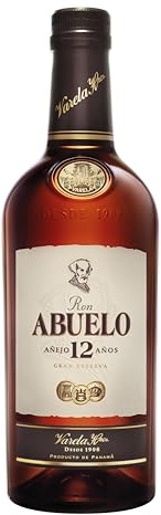 Ron Abuelo - Ron Añejo 12 Años Gran Reserva - Estuche con Botella 700 ml.