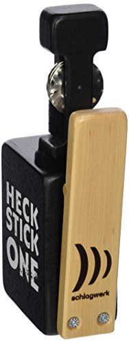 Schlagwerk HECK1 Heck Stick - Cajon Erweiterung - Add-on für Drumbox ähnlich HiHat - passt für jede Sitztrommel - Mit eingebautem Front-Clapper - Mach Deine Cajon zum ultra-kompaktem Drumset!