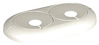 Fränkische Rohrwerke Double Pipe Rosette, 16 mm