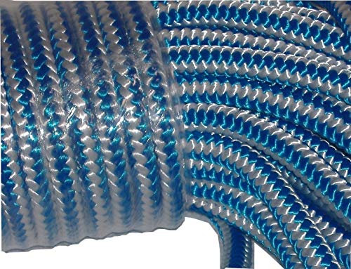 Blue Ox Rope 12 Strand Arborist Rope 1/2 Inch by 150 Feet, Blue/White, Made in the USA