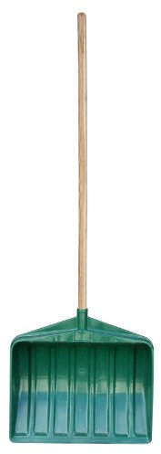 EDA - Pelle à Neige en Plastique - Manche en Bois - Déneigement Pratique - 46 x Ø2,8 x 145 cm