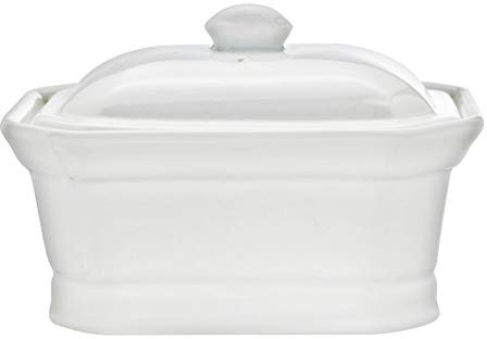 Cosy & Trend RH46632 - Terrina in pasta con coperchio, in porcellana, 250 ml, colore: Bianco