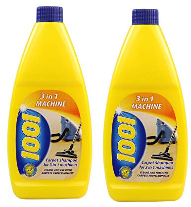2 x 1001 Carpet Shampoo 3 In 1 Machine 500ml