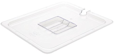 Vogue Polycarbonate Plastic 1/2 Gastronorm Lid Notched - Cover Lid for Containers U251