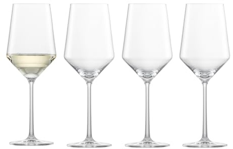 Schott Zwiesel Sauvignon Blanc Wine Glasses, Tritan Crystal Glasses, Pure Stemmed Glasses, Set of 4