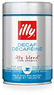 Illy Espresso Café moulu décaféiné (250 g) (lot de 6)