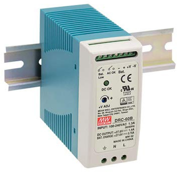 Mean Well DRC-60A AC-DC Industrielle DIN-Schiene mit USP-Funktion