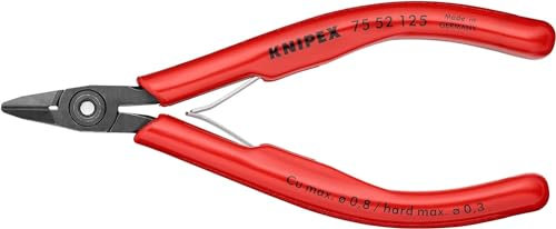 KNIPEX Elektronik-Seitenschneidermit Kunststoff-Hüllen 125 mm, 75 52 125