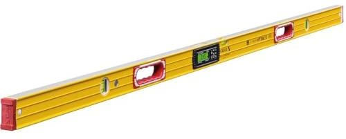 Stabila Elektronische Wasserwaage TECH 196, 183 cm, 2 Digital-Displays, Messbereich: 0° – 360° (4 x 90°), Anzeige-Modi: °,%, mm/m, in/ft, Schutzklasse IP 65