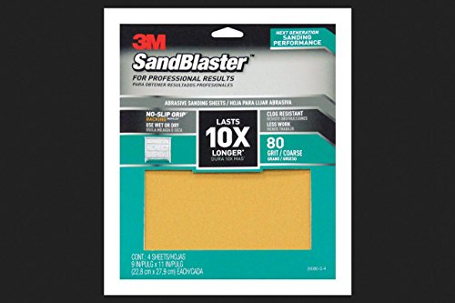 Sandpaper 9x11 80g 4pk