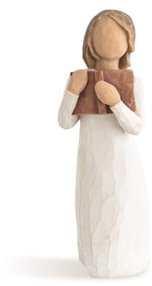 Willow Tree Love of Learning, Open Books, Open Minds, A Gift for Graduates, Students, Teachers, Caregivers, to Celebrate Special Accomplishments and Milestones, Sculpted Hand-Painted Figure