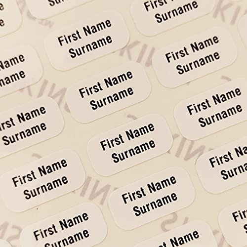 90 Personalisierte Wäscheetiketten, STIKINS ® Label Planet®, Schulkleidung/Kleidung/Kleidungsetiketten, Namensstreifen für Kinder, neue Namensetiketten zum Aufkleben,