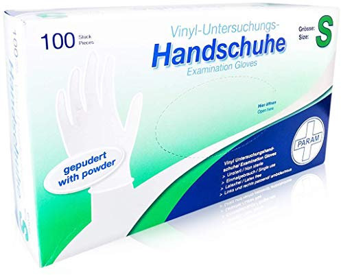 HANDSCHUHE Einmal Vinyl gepudert S 100 St