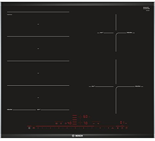 Bosch PXE675DC1E Incasso A induzione Nero, Acciaio inossidabile piano cottura