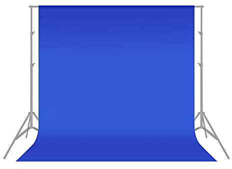 NEEWER 6x9 Fuß/1.8x2.8m Fotostudio 100% reines Polyester faltbarer Hintergrund Hintergrund für Fotografie, Video und Fernsehen (nur Hintergrund) - Blau